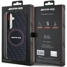 Заредете изображение във визуализатора на галерията – AMG Silicone Carbon Pattern MagSafe case for Samsung Galaxy S24+ - black
