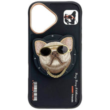Заредете изображение във визуализатора на галерията – NIMMY case GLASSES COOL DOG compatible with MagSafe for IPHONE 16 black

