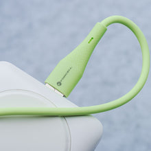 Заредете изображение във визуализатора на галерията – FORCELL F-ENERGY C341 cable USB A to Micro USB QC3.0 2,4A 18W Silicone 1 m green
