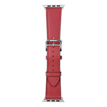 Заредете изображение във визуализатора на галерията – FORCELL F-DESIGN FA20 eco leather strap for APPLE Watch 42 / 44 / 45 / 49 mm red
