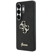 Заредете изображение във визуализатора на галерията – GUESS case for SAMSUNG S26 Ultra GUHCS26LHG4SGK (Fixed Glitter 4G Big Metal Logo) black
