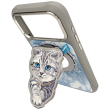Заредете изображение във визуализатора на галерията – NIMMY magnetic hanger DENIM FASHION BRITISH SHORTHAIR CAT grey
