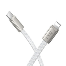 Заредете изображение във визуализатора на галерията – Flat Cable USB C to Lightning Hoco PD 30W 1 m X125 white
