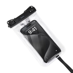 Waterproof case for mobile phone Hoco IP68 222 x 125 x 21 mm HX52 transparent