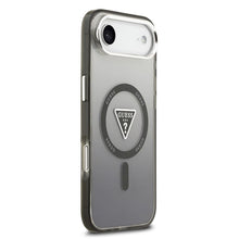 Заредете изображение във визуализатора на галерията – GUESS case for IPHONE 17 Air compatible with MagSafe GUHMP17MHGTMLCGK (IML Gradient W/ Triangle Logo) black
