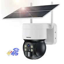 Заредете изображение във визуализатора на галерията – Choetech ASC006-4G solar camera intelligent PTZ 4G LTE with 5W solar panel - white
