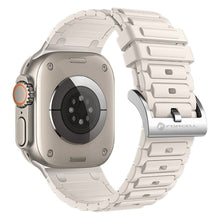 Заредете изображение във визуализатора на галерията – FORCELL F-DESIGN FA06 silicone strap for APPLE Watch 42 / 44 / 45 / 49 mm white
