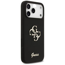 Заредете изображение във визуализатора на галерията – GUESS case for IPHONE 17 Pro Max GUHCP17XSC4GSMK (Silicone W/ Big 4G Script) black
