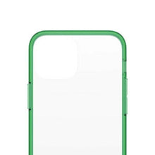 Заредете изображение във визуализатора на галерията – PanzerGlass ClearCase antibacterial Military Grade certified case for iPhone 13 mini - transparent green
