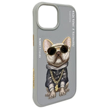 Заредете изображение във визуализатора на галерията – NIMMY case GLASSES COOL DOG for IPHONE 15 gray

