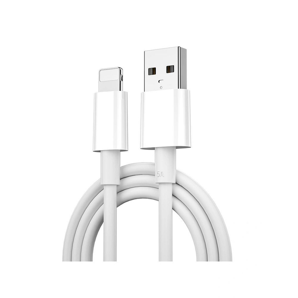 WiWU - Кабел за данни Classic Series Wi-C008 USB C към Lightning 30W - бял