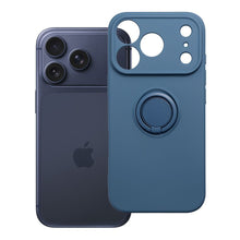 Заредете изображение във визуализатора на галерията – Case for iPhone 18 Pro / 17 Pro Silicone Ring dark blue
