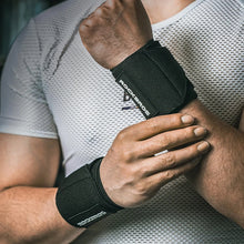 Заредете изображение във визуализатора на галерията – Rockbros 0431001 sports wristband - black (2 pcs.)
