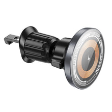 Заредете изображение във визуализатора на галерията – Borofone Car holder BH211 Riley magnetic with induction charging to air vent black
