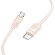 Заредете изображение във визуализатора на галерията – HOCO cable Type C to Type C 3A 60W X114 1 m pink
