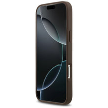 Заредете изображение във визуализатора на галерията – GUESS case for IPHONE 17 Pro Max GUHCP17XP4TPW (4G Double Card Triangle) gold
