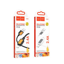 Заредете изображение във визуализатора на галерията – HOCO cable USB A to Lightning 2,4A X108 1 m white
