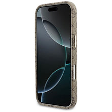 Заредете изображение във визуализатора на галерията – GUESS case for IPHONE 17 compatible with MagSafe GUHMP17S5P4FWMSW (PU FW 4G Script) brown
