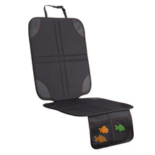 Заредете изображение във визуализатора на галерията – Protective mat for car seat with organizer black
