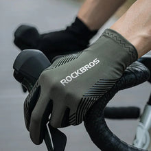 Заредете изображение във визуализатора на галерията – Rockbros 16110006004 shock-absorbing cycling gloves size XL - green and black
