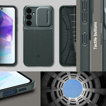 Заредете изображение във визуализатора на галерията – Spigen Optik Armor case for Samsung Galaxy A55 5G - dark green
