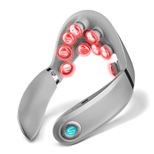 Заредете изображение във визуализатора на галерията – SKG G7 Pro-E neck massager with red light therapy and compress - gray
