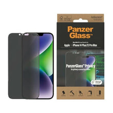 Заредете изображение във визуализатора на галерията – PanzerGlass Ultra-Wide Fit Tempered Glass Antibacterial Privacy for iPhone 14 Plus/13 Pro Max
