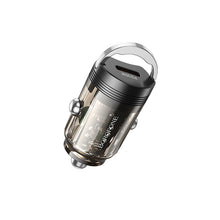 Заредете изображение във визуализатора на галерията – Borofone Car charger BZ29 Ray - Type C - PD 30W 3A transparent-black
