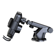 Заредете изображение във визуализатора на галерията – Wozinsky WUMID car holder with 15W inductive charger for dashboard - black
