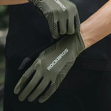 Заредете изображение във визуализатора на галерията – Rockbros 16110006002 shock-absorbing cycling gloves size M - green and black

