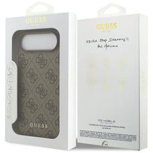 Заредете изображение във визуализатора на галерията – GUESS case for IPHONE 17 Air GUHCP17MG4GFBR (PU 4G Classic) brown
