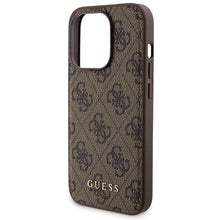 Заредете изображение във визуализатора на галерията – Guess 4G Metal Logo case set for iPhone 15 Pro Max + 5000mAh MagSafe power bank - brown
