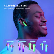 Заредете изображение във визуализатора на галерията – TWS Joyroom JR-TC1 IceLens Series wireless headphones with LED lights - white
