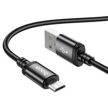 Заредете изображение във визуализатора на галерията – HOCO cable USB A to Micro USB 2,4A X89 1 m black
