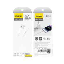 Заредете изображение във визуализатора на галерията – Dudao L4SL USB-A / Lightning 5A cable 1m - white
