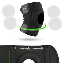 Заредете изображение във визуализатора на галерията – Rockbros LF1106M sports protector for patella and knee joint, size M - black (2 pcs.)
