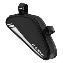 Заредете изображение във визуализатора на галерията – Rockbros B55-BK bicycle bag for frame 0.7 l - black
