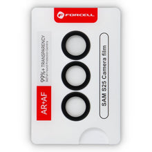 Заредете изображение във визуализатора на галерията – Forcell Premium Camera Lens Tempered Glass - for Samsung Galaxy S25 Blue Black
