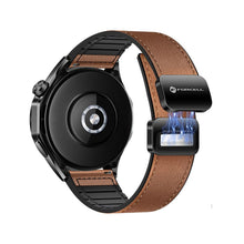 Заредете изображение във визуализатора на галерията – FORCELL F-DESIGN FS20 magnetic eco leather strap for SAMSUNG Watch 20 mm brown
