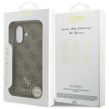 Заредете изображение във визуализатора на галерията – GUESS case for IPHONE 17 compatible with MagSafe GUHMP17SP4SM4MW (PU 4G Small 4G and Classic) brown
