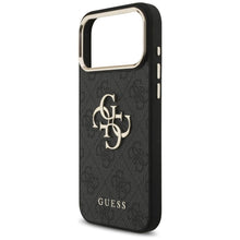 Заредете изображение във визуализатора на галерията – GUESS case for IPHONE 18 Pro Max / 17 Pro Max GUE005594 (PU W/ Big 4G Classic Logo) black gold
