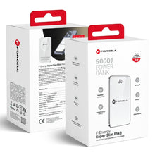 Заредете изображение във визуализатора на галерията – FORCELL F-ENERGY F5K8 Super Slim powerbank compatible with MagSafe PD3.0 QC4.0 15W 5000 mAh white
