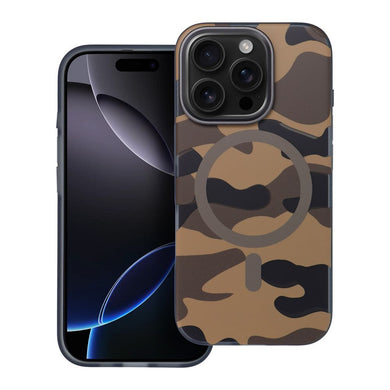 FORCELL F-PROTECT Levels with Dual Layer 4D technology, Miliatry Drop-Test compatible with MagSafe for IPHONE 16 PRO MAX desert camo