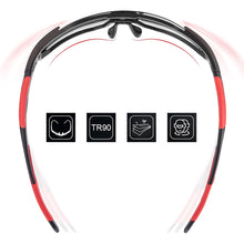 Заредете изображение във визуализатора на галерията – Rockbros 10182 polarizing cycling glasses - red

