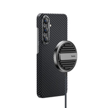 Заредете изображение във визуализатора на галерията – Benks Etui Magnetic Armor Air Kevlar 600D for Samsung Galaxy S24 black
