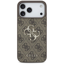 Заредете изображение във визуализатора на галерията – GUESS case for IPHONE 18 Pro Max / 17 Pro Max GUE005598 (4G PU Big Logo) brown
