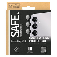 Заредете изображение във визуализатора на галерията – SAFE by PanzerGlass camera cover for Samsung Galaxy A35 5G - with black frame
