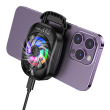 Заредете изображение във визуализатора на галерията – Mobile phone fan cooler Hoco GM76 black
