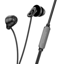 Заредете изображение във визуализатора на галерията – Borofone Earphones BM91 Cloud with microphone black
