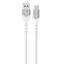 Заредете изображение във визуализатора на галерията – Blavec Cable Raptor braided - USB to Type C - 3A 0,5 meters (CRA-UC3WS05) white-silver
